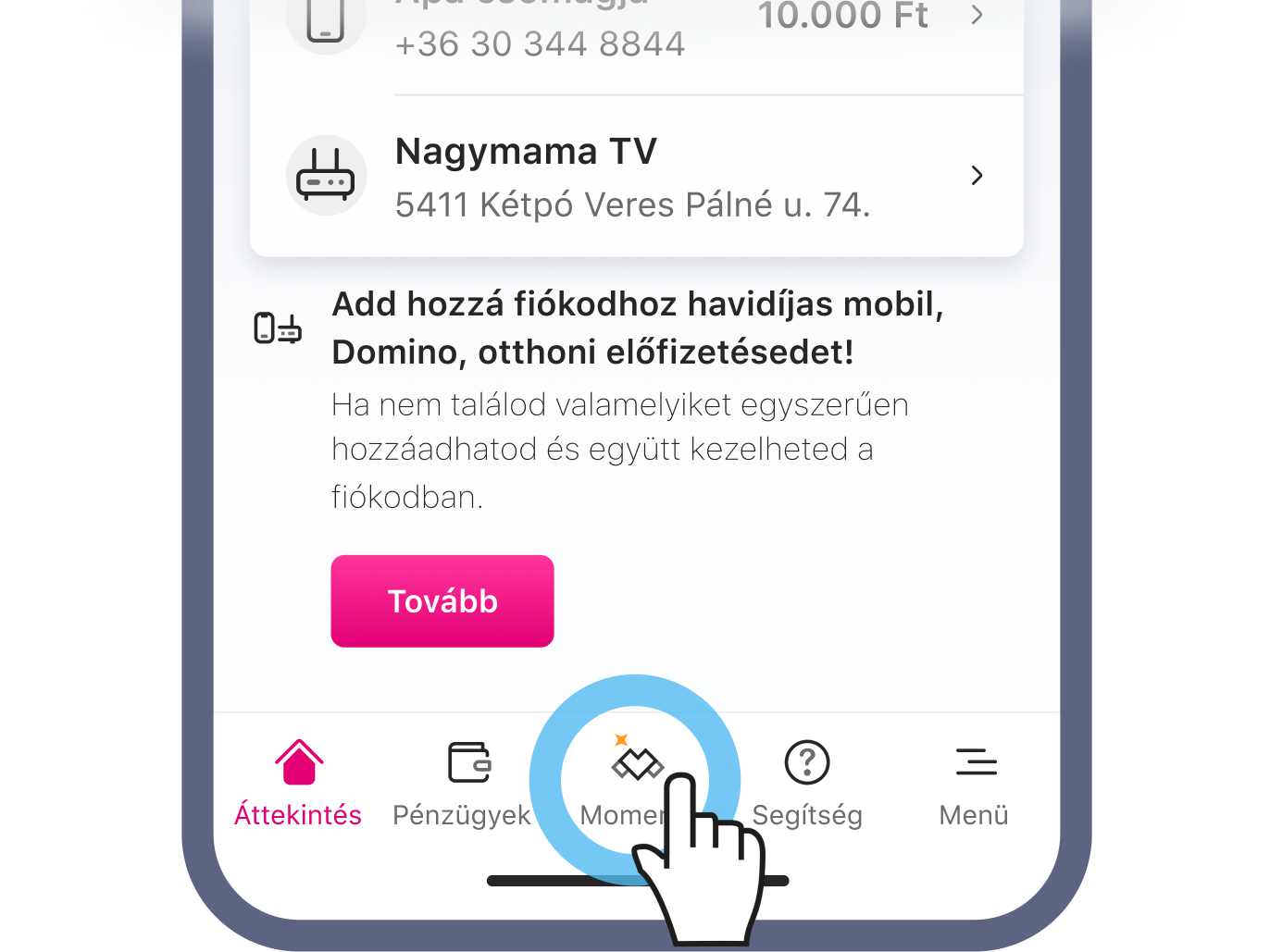 1. lépés képernyőkép