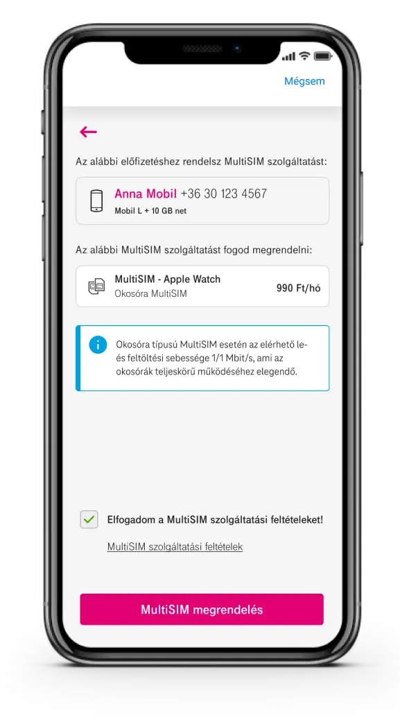 MultiSIM megrendelés